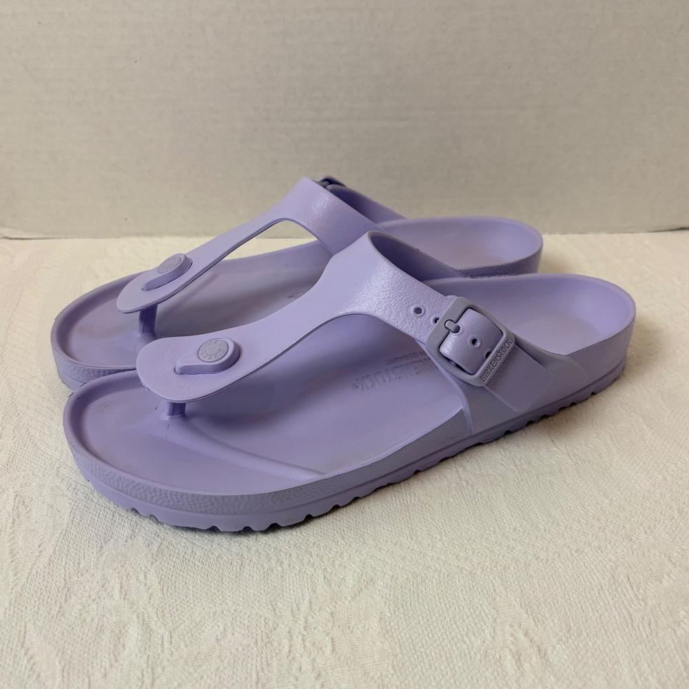Birkenstock Gizeh EVA Purple Lavender Thong Sandals Womens 10 Mens 8 EU 41